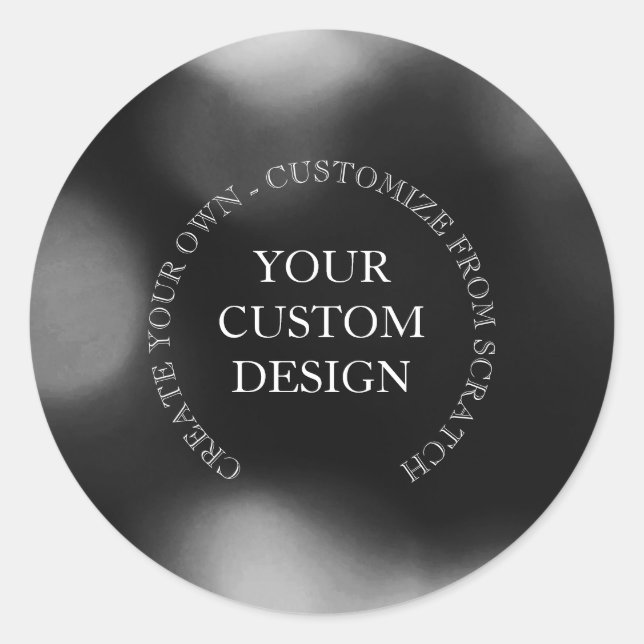 Create Your Own Custom Design/Logo Classic Round Sticker (Front)