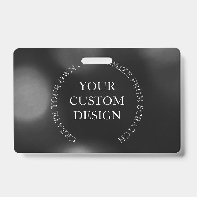 Create Your Own Custom Design/Logo ID Badge (Front)