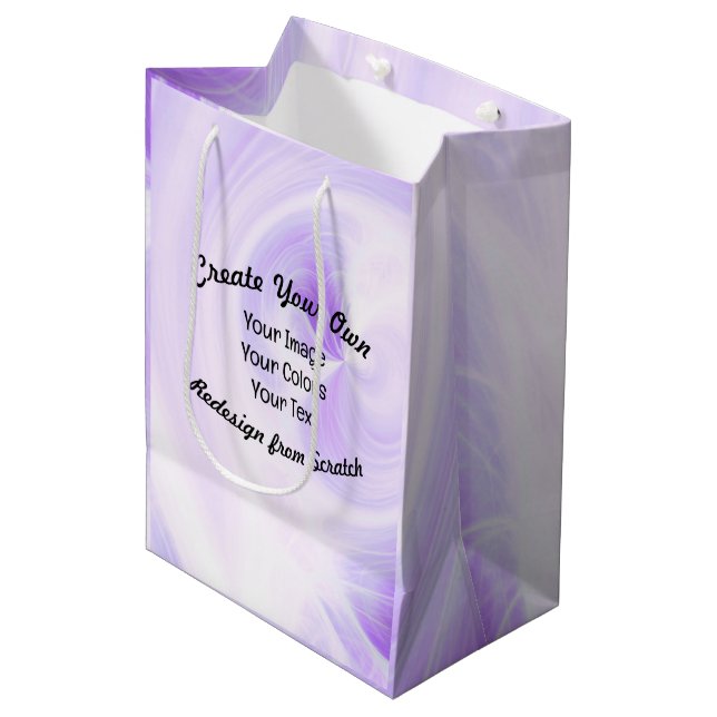 Create Your Own Custom Design Medium Gift Bag (Front Angled)