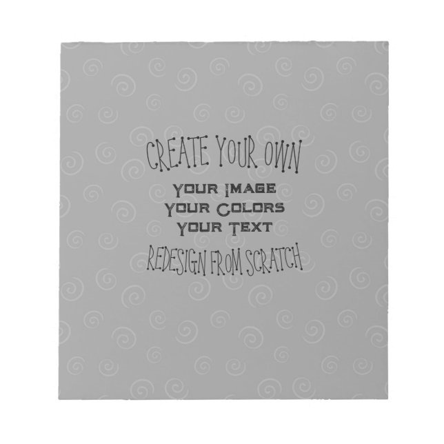 Create Your Own Custom Design Notepad (Front)