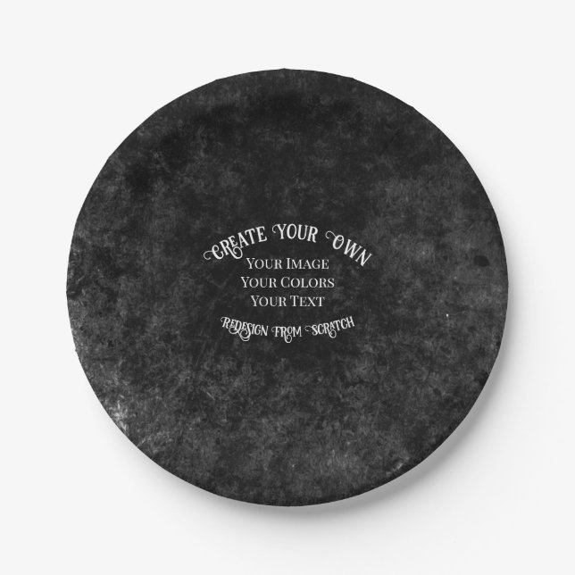 Create Your Own Custom Design Paper Plate (Front)