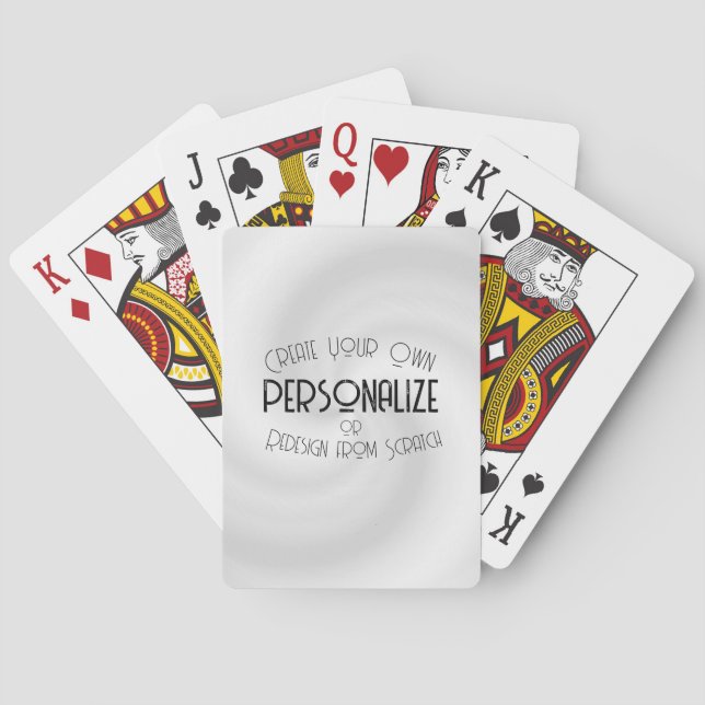 Create Your Own Custom Design Playing Cards (Back)