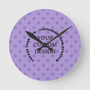 Create Your Own Custom Design Round Clock