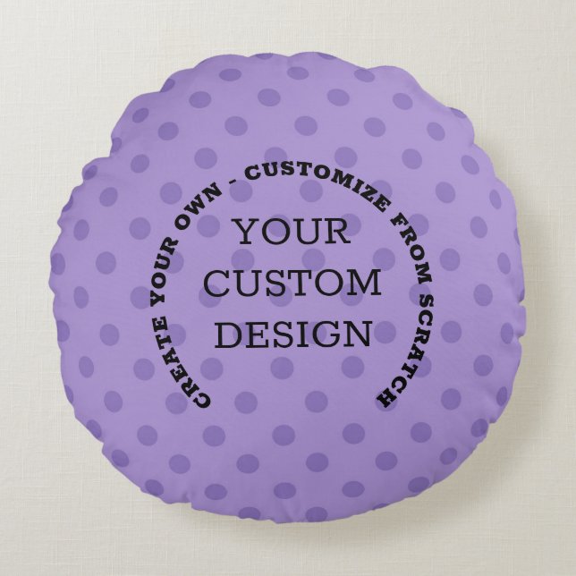 Create Your Own Custom Design Round Cushion (Front)