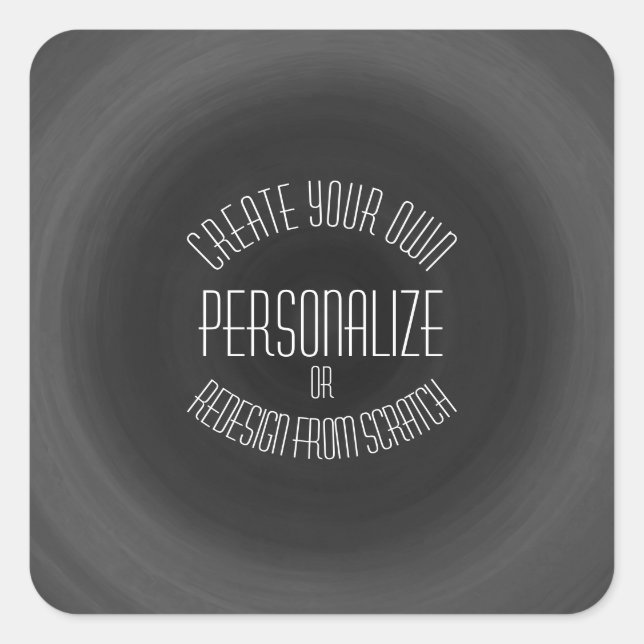 Create Your Own - Custom Design Square Sticker (Front)