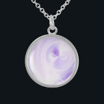 Create Your Own Custom Design Sterling Silver Necklace<br><div class="desc">Background shown: Lavender Watercolor

Create your own custom high quality stuff!

Customise this item with your own personalised text or redesign entirely from scratch by replacing our image with your own.</div>