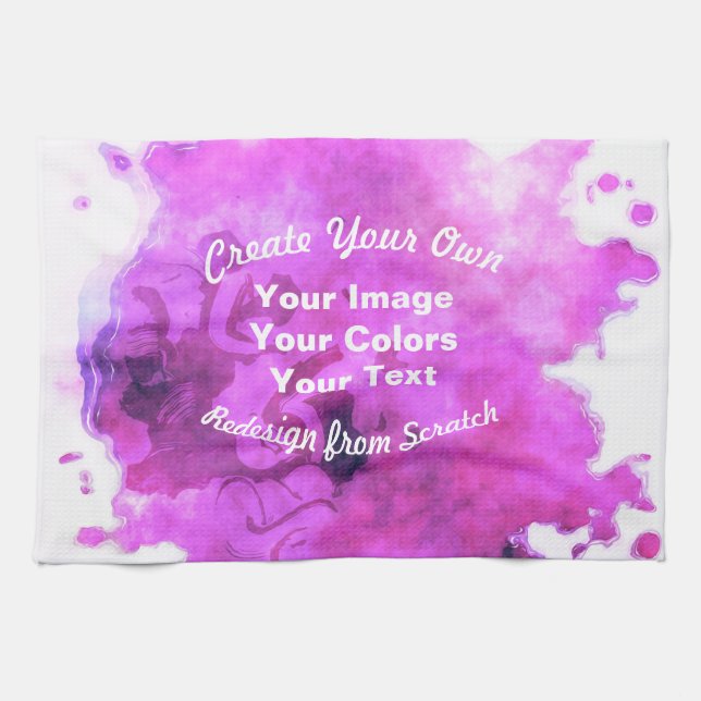 Create Your Own Custom Design Tea Towel (Horizontal)