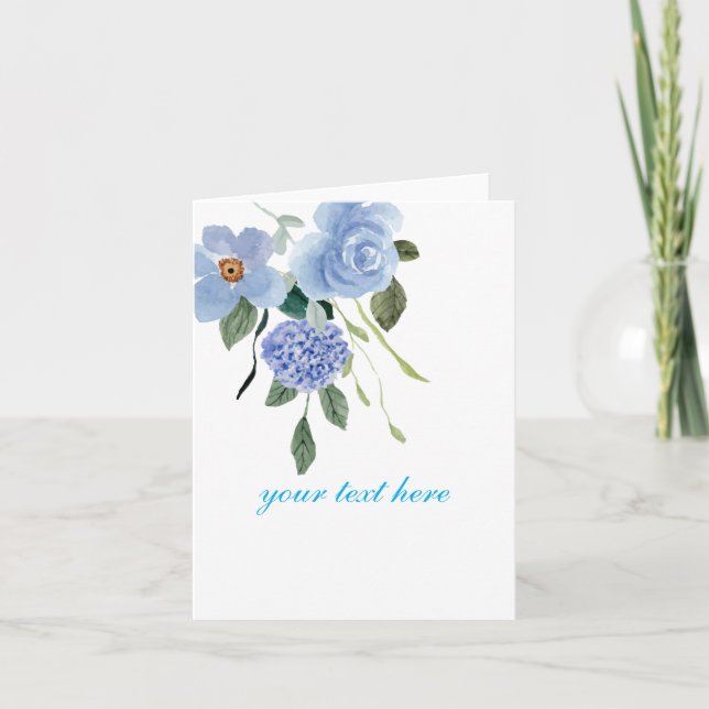  Create Your Own  Custom Design Thank You Card (Front)