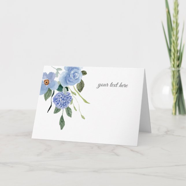  Create Your Own  Custom Design Thank You Card (Front)