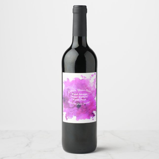 Create Your Own Custom Design Wine Label (Front)