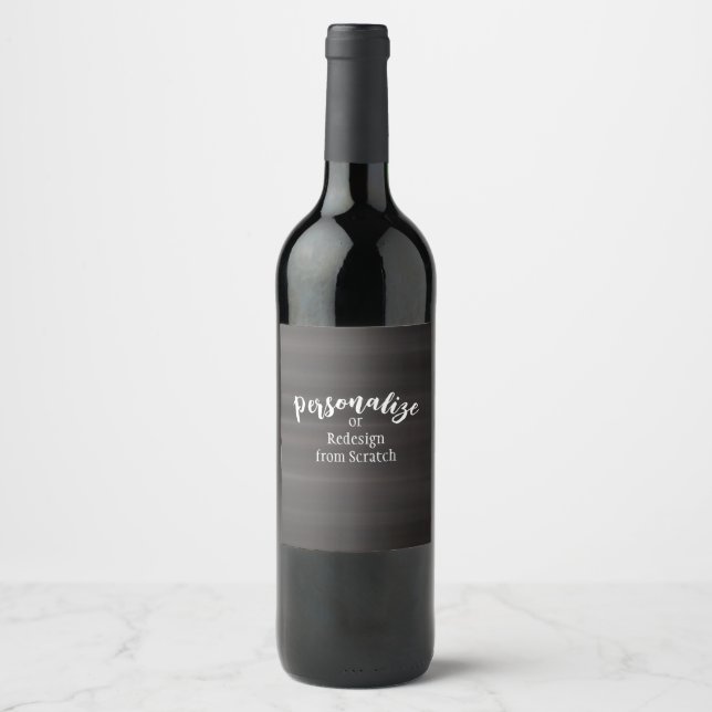 Create Your Own Custom Design Wine Label (Front)