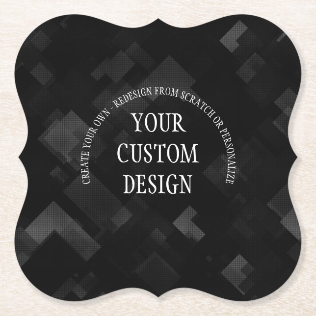 Create Your Own Custom Designed Paper Coaster (Front)