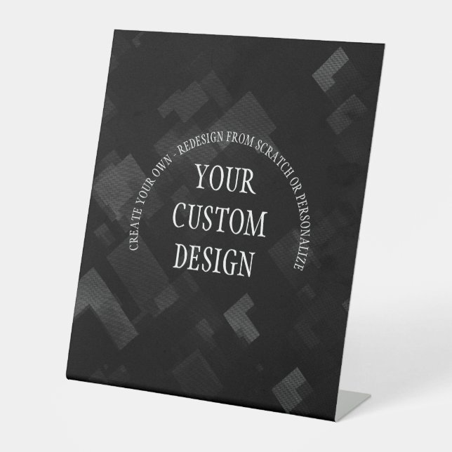 Create Your Own Custom Designed Pedestal Sign (Front)
