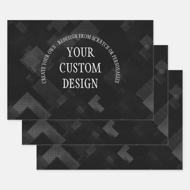 Create Your Own Custom Designed Wrapping Paper Sheet (Set)