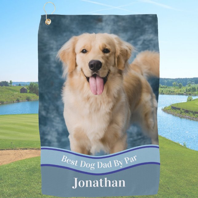 Create Your Own Custom Dog Photo Upload Golf Towel (Creator Uploaded)