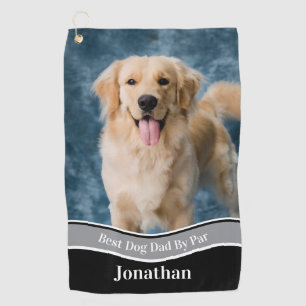 Create Your Own Custom Dog Photo Upload Golf Towel