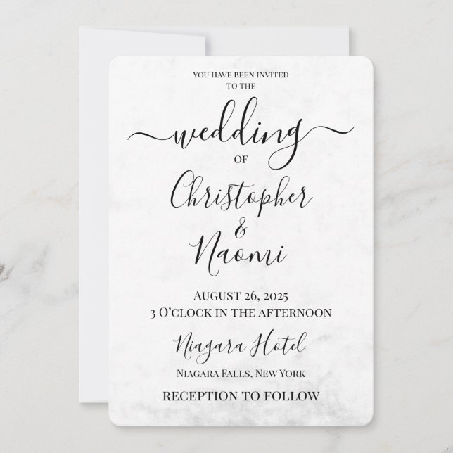 Create Your Own Custom Downloadable Wedding Invitation (Front)