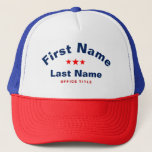 Create Your Own Custom Election Campaign Gear  Trucker Hat<br><div class="desc">Create Your Own Custom Election Campaign Gear Trucker Hat</div>