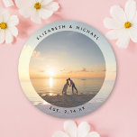 Create Your Own Custom Elegant Wedding Photo Round Paper Coaster<br><div class="desc">Create Your Own Custom Elegant Wedding Photo Round Paper Coaster</div>