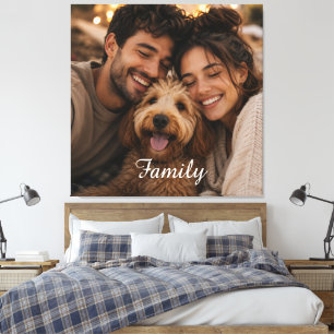 Create your own custom family canvas print