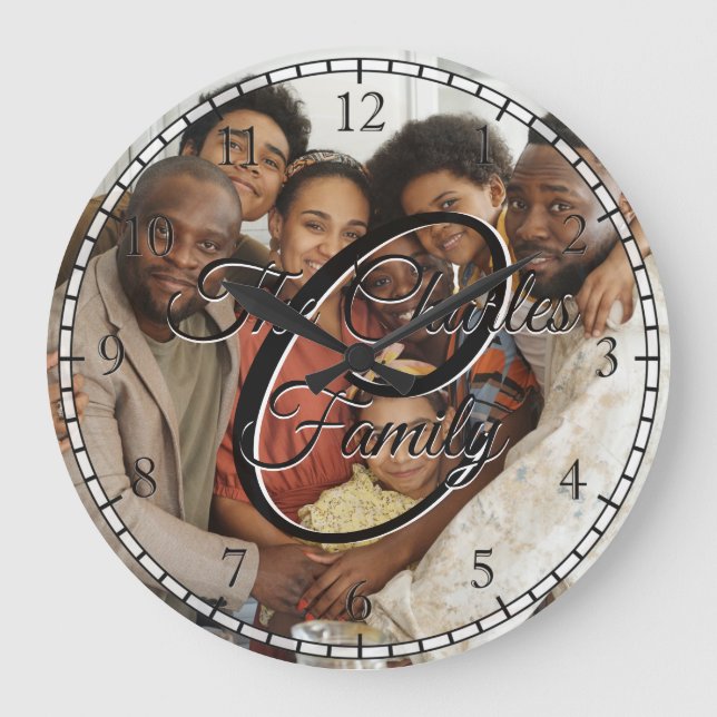 Create your own custom family home clock (Front)