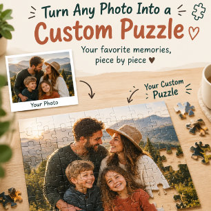 Create Your Own Custom Family Photo Jigsaw Puzzle