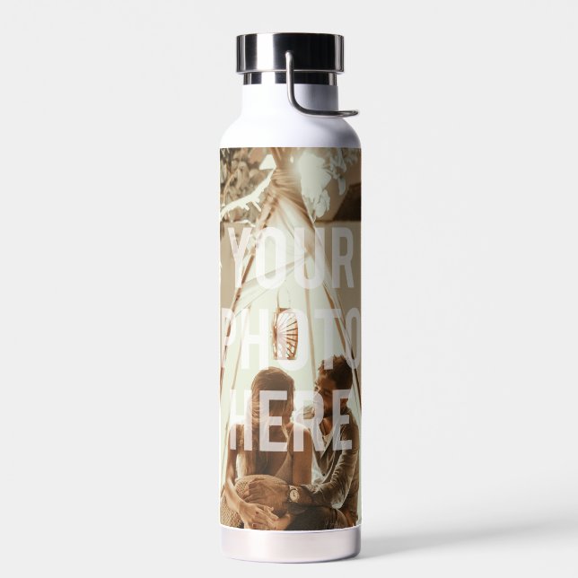 Create Your Own Custom Family Photo Keepsake Water Bottle (Left)