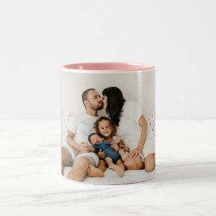 Create Your Own Custom Family Photo Personalised   Two-Tone Coffee Mug