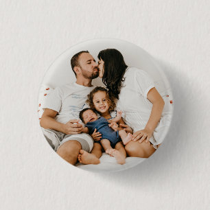 Create Your Own Custom Family Photo Personalized   3 Cm Round Badge
