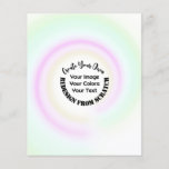 Create Your Own Custom Flyer<br><div class="desc">Background shown: Pastel Rainbow Swirl

Create your own custom high quality stuff!

Customise this item with your own personalised text or redesign entirely from scratch by replacing our image with your own.</div>