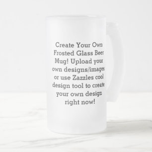 Create Your Own Custom Frosted Glass Beer Mug