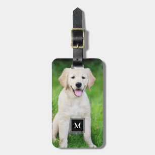 Puppy Chocolate Lab Kisses Luggage Tag Label Travel Bag Label With Privacy Cover Luggage Tag Leather Personalized Suitcase Tag Travel Accessories