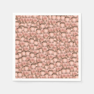 Create your own Custom Funny Photo Collage Napkin