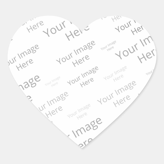 Create Your Own Custom Glossy Heart Sticker (Front)