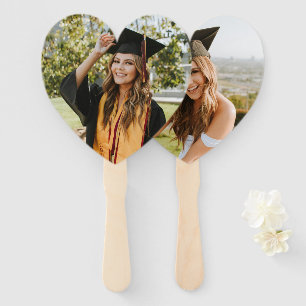 Create Your Own Custom Graduate 2 Photo Hand Fan