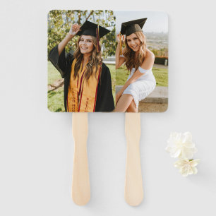 Create Your Own Custom Graduate 2 Photo Hand Fan
