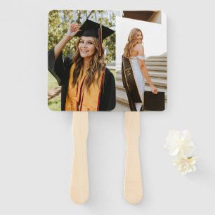 Create Your Own Custom Graduate 2 Photo Hand Fan