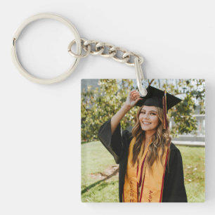 Create Your Own Custom Graduate 2 Photo Key Ring