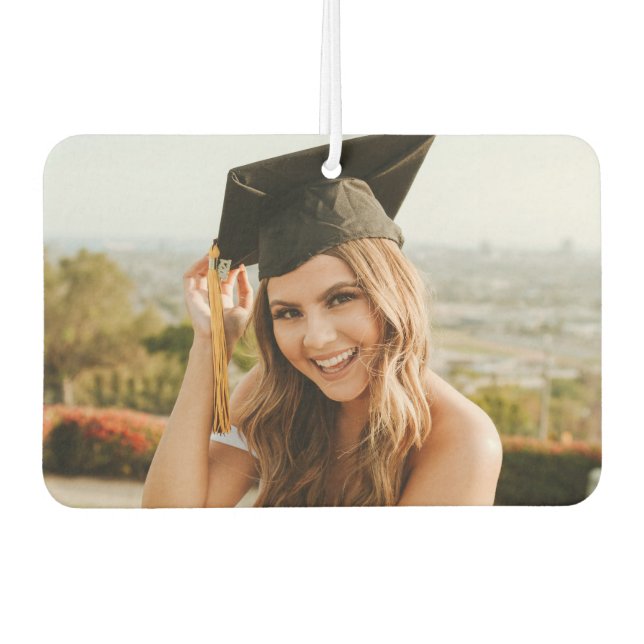 Create Your Own Custom Graduate Photo Car Air Freshener (Front)