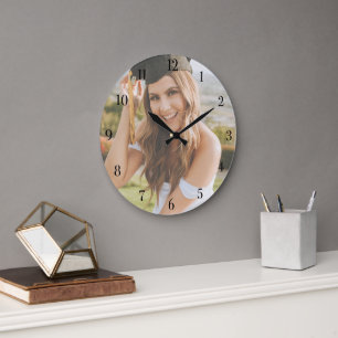 Create Your Own Custom Graduate Photo Large Clock