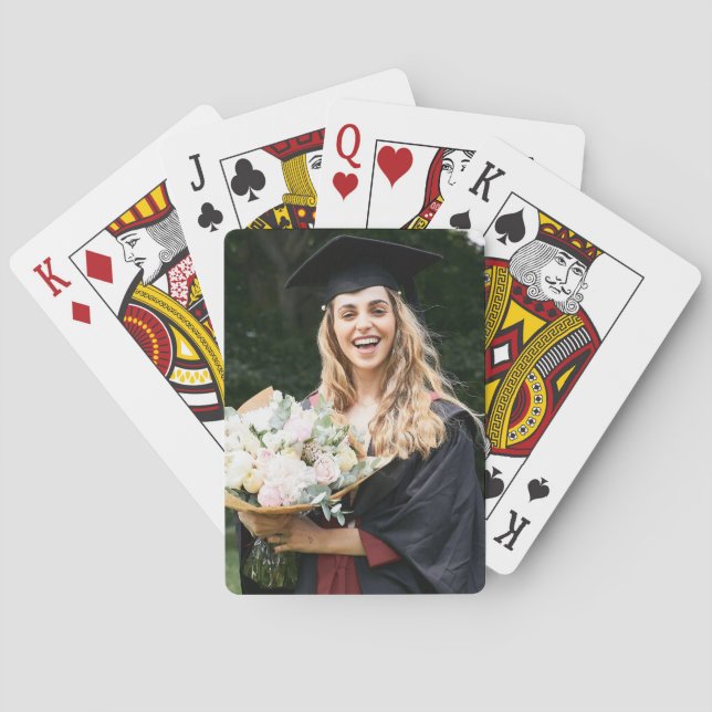 Create Your Own Custom Graduate Photo Playing Cards (Back)
