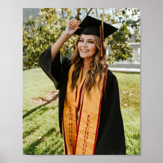 Create Your Own Custom Graduate Photo Poster (Front)