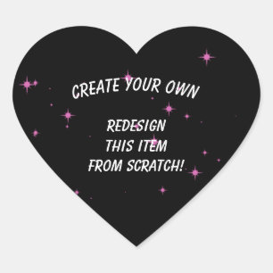 Create Your Own Custom Heart Sticker
