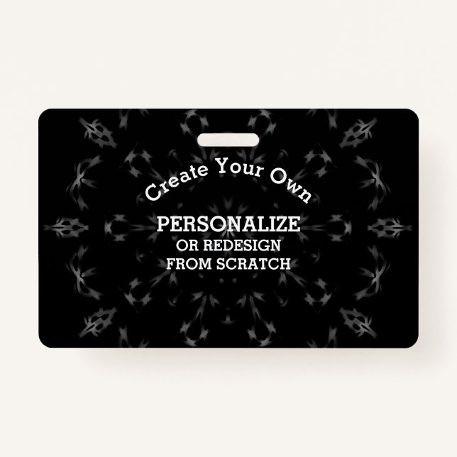 Create Your Own Custom ID Badge (Front)