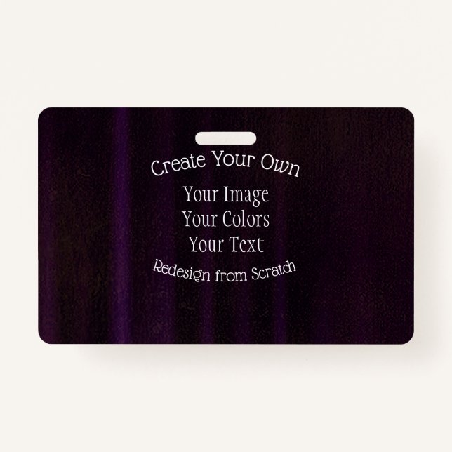 Create Your Own Custom ID Badge (Front)
