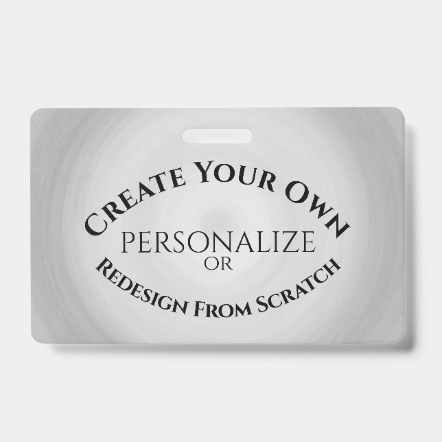 Create Your Own Custom ID Badge (Front)