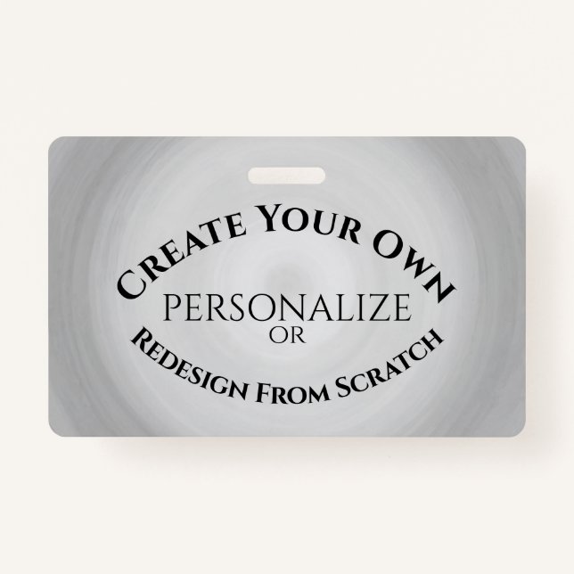 Create Your Own Custom ID Badge (Front)