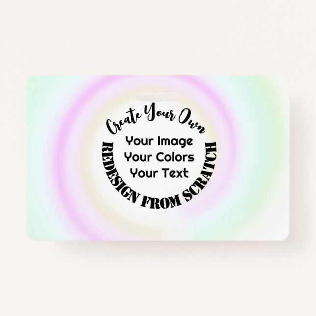 Create Your Own Custom ID Badge (Front)