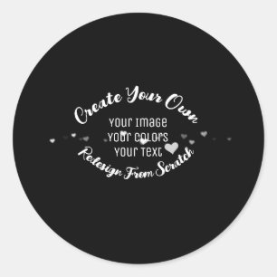 Create Your Own Custom Image Classic Round Sticker