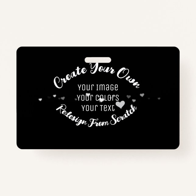 Create Your Own Custom Image ID Badge (Front)